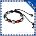 A 10-11MM Latest freshwater pearl bracelet design multicolor pearl bracelet PB047